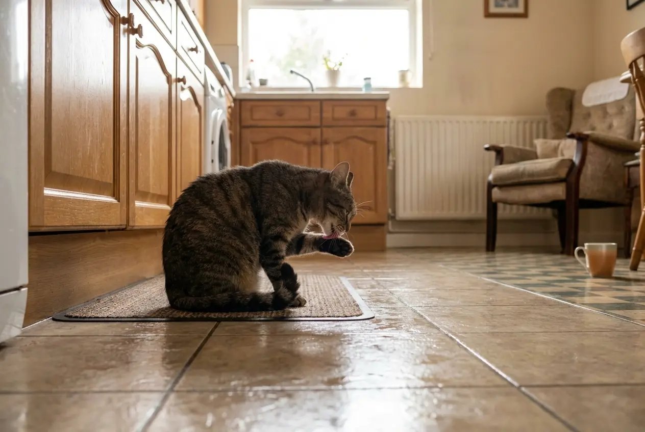 Baby crawling on carpet