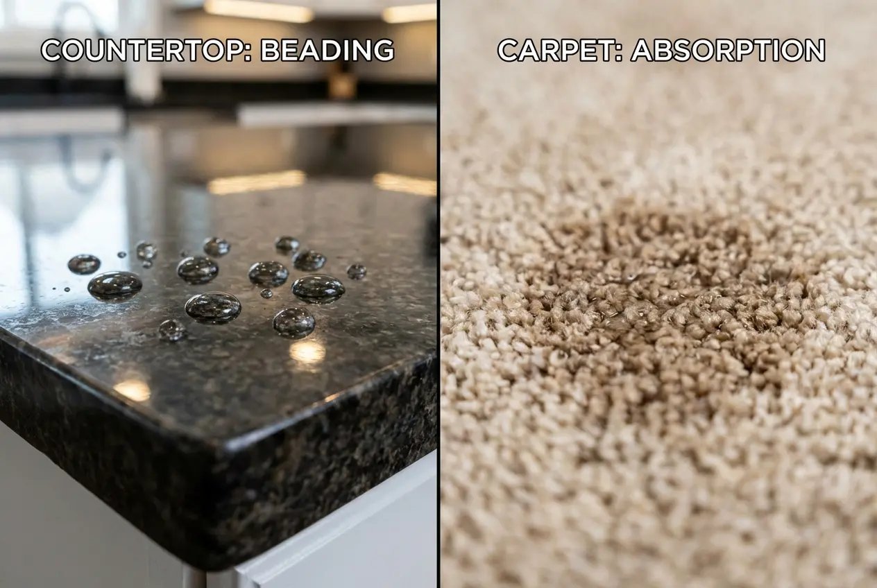 Baby crawling on carpet