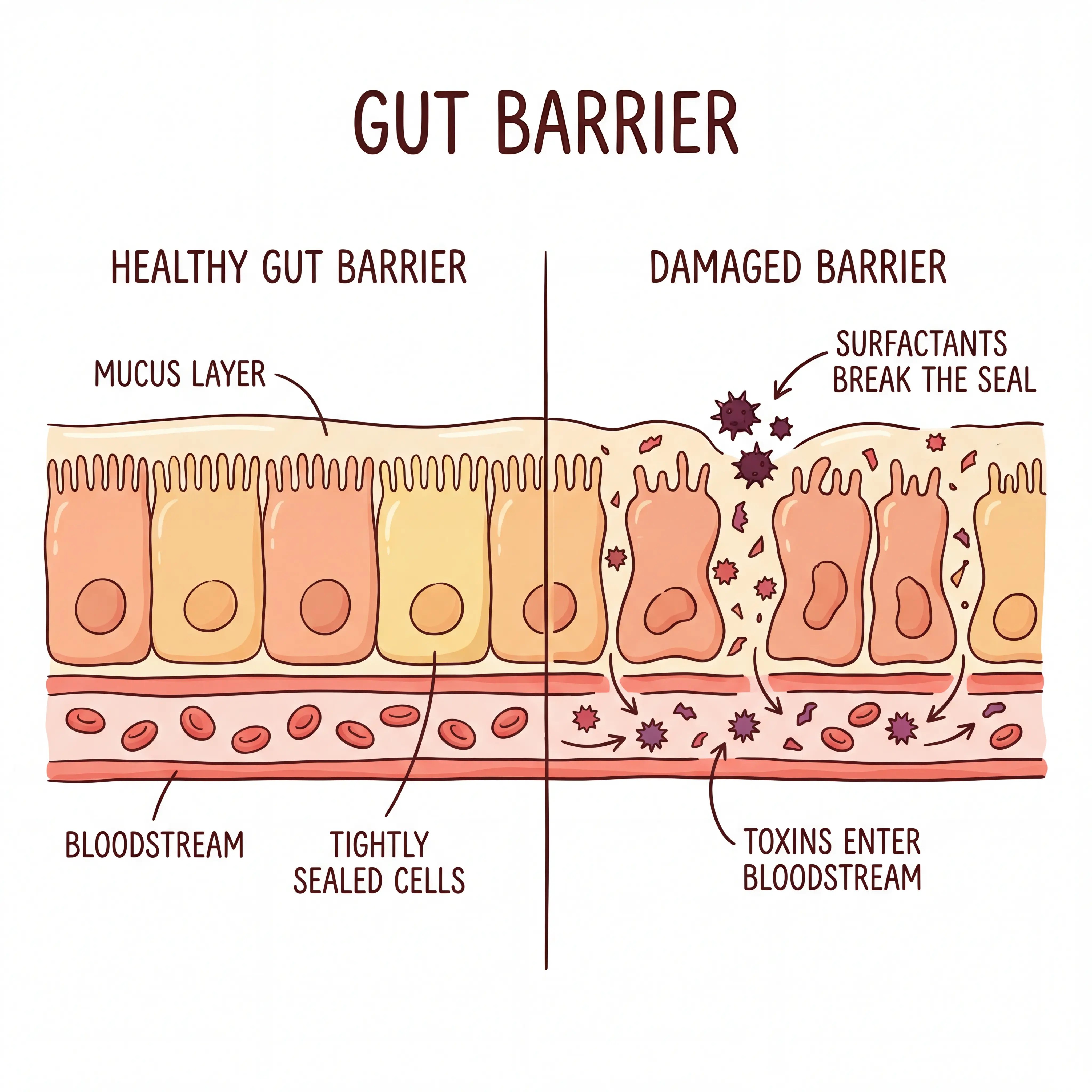 Multiple conventional washing up liquid bottles lined up under kitchen sink